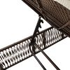 vidaXL Sun Lounger Brown PE rattan