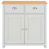 vidaXL Sideboard Grey Engineered wood with melamine Medium Sideboard