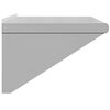 vidaXL Wall Shelf Silver Stainless Steel 29.5x17.7x12.2 in Wall Shelf