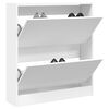 vidaXL Shoe Cabinet White Engineered wood Compact Shoe Cabinet