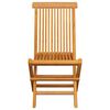 vidaXL Garden Chair Set of 6 Natural wood Teak wood Regular Foldable
