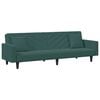 vidaXL Sofa Set Dark Green Velvet (100% polyester), wood, plastic Compact