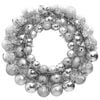 vidaXL Christmas Wreath Silver Polystyrene Medium Decorative Inlays