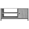vidaXL TV Cabinet Gray Sonoma Engineered wood, steel Medium TV Cabinet