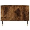 vidaXL Coffee Table Smoked Oak Engineered Wood, Metal 35.4x19.7x14.4 in