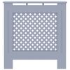 vidaXL MDF Radiator Cover Gray 30.7"