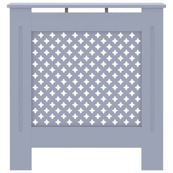 vidaXL MDF Radiator Cover Gray 30.7"