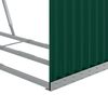 vidaXL Log Holder Green 47.2"x17.7"x39.4" Galvanized Steel