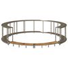 vidaXL Hot Tub Surround Grey Poly Rattan Hot Tub Surround Round Modern
