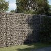 vidaXL Gabion Basket Silver Galvanized Iron 98.4 x 39.4 x 78.7 in