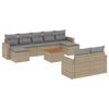 vidaXL Garden Sofa Set Beige