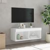vidaXL TV Cabinet White Engineered wood Standard TV Cabinet
