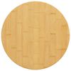 vidaXL Table Top Natural Bamboo Bamboo 11.8 in diameter Durable