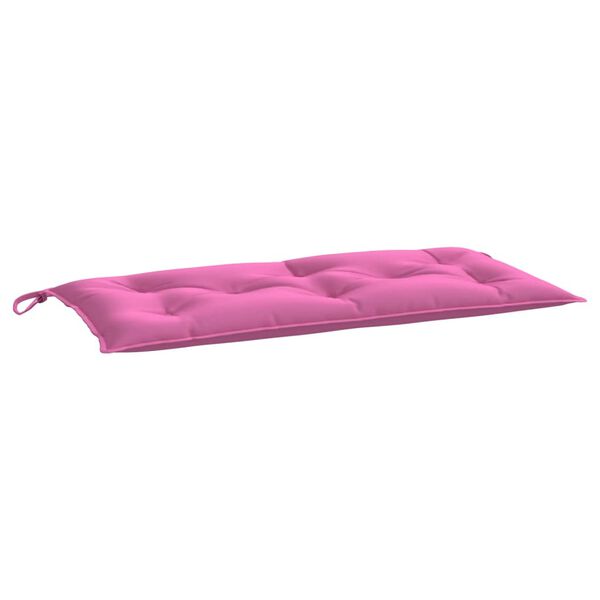 vidaXL Patio Bench Cushion Pink 43.3x19.7x2.8" Fabric
