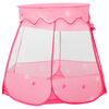 vidaXL Play Tent Pink Polyester Suitable for toddlers Collapsible