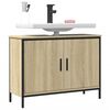 vidaXL Bathroom Sink Cabinet Sonoma oak Engineered wood Medium
