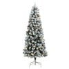 vidaXL Artificial Hinged Christmas Tree 300 LEDs & Ball Set 82.7"