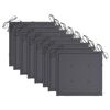 vidaXL Outdoor Chair Set of 8 Grey Solid Acacia Wood Medium Foldable