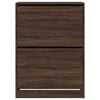 vidaXL Shoe Cabinet Brown Oak Engineered Wood Tall Shoe Cabinet