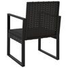 vidaXL Garden Lounge Set Set of 4 Black