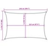 vidaXL Sun Shade Sail Sand 8.2x6.6' 100% Polyester Oxford
