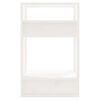 vidaXL Book Cabinet White Solid pine wood Compact Book Cabinet