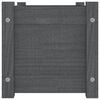 vidaXL Garden Planter Grey Solid pinewood 23.6x12.2x12.2 in Durable
