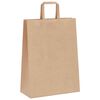 vidaXL Paper Bags 50 pcs with Handles Brown 26x12x35 cm