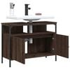vidaXL Bathroom Sink Cabinet Brown oak Engineered wood, coated steel