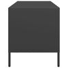 vidaXL TV Cabinet Black Cold-rolled steel Medium TV Cabinet