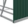 vidaXL Log Holder Green 70.9"x17.7"x39.4" Galvanized Steel