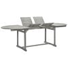 vidaXL Garden Table Grey with a grey wash finish Solid acacia wood