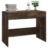 vidaXL Desk Smoked Oak Engineered Wood Medium Desk Rectangular