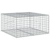 vidaXL Gabion Basket Silver Galvanized Iron Large Durable