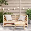 vidaXL Garden Sofa Natural Pine Solid pine wood Standard Modular