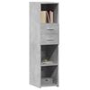 vidaXL Highboard Concrete Grey Engineered Wood 11.8x16.7x48.8 in