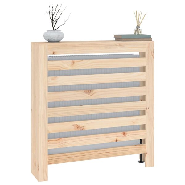 vidaXL Radiator Cover 31.3x7.5x33.1" Solid Wood Pine