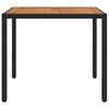 vidaXL Garden Table Black
