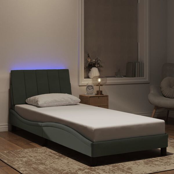 vidaXL Bed Frame Light Grey