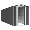 vidaXL Garden Shed Anthracite Galvanized Steel Large Sliding Components