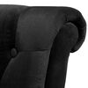 vidaXL Sofa Chair Black Wood, Polyester fabric Standard Statement Piece