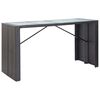 vidaXL Garden Bar Set Black