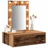 vidaXL Dressing Table Brown 23.62 x 15.75 x 27.56 in Engineered Wood