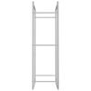 vidaXL Firewood Rack 19.7"x11"x37" Stainless Steel