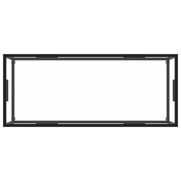 vidaXL Coffee Table Black and transparent