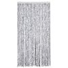 vidaXL Insect Curtain White and Grey 39.4x86.6" Chenille