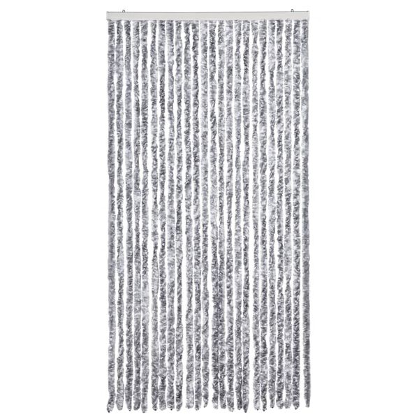 vidaXL Insect Curtain White and Grey 39.4x86.6" Chenille