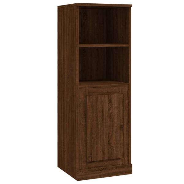 vidaXL Highboard Brown Oak Engineered Wood Medium Highboard