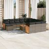 vidaXL Garden Sofa Set Grey