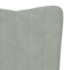 vidaXL Relaxing Chair Light Grey